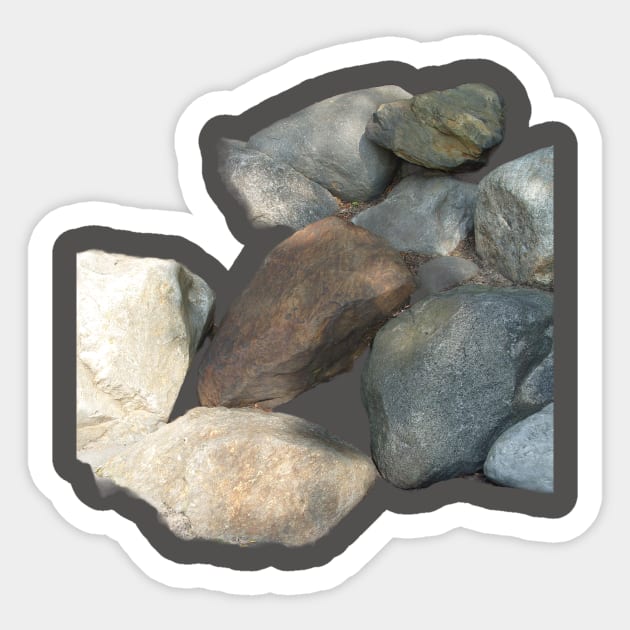 rocks Sticker by JAHART001